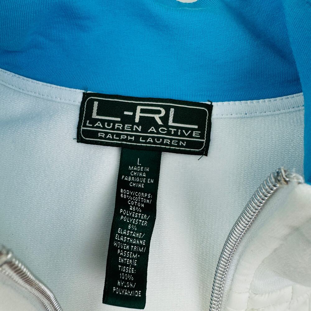 Lauren Ralph Lauren Active Cotton Blend Lightweight Summer Jacket Women's Size L - Picture 4 of 5